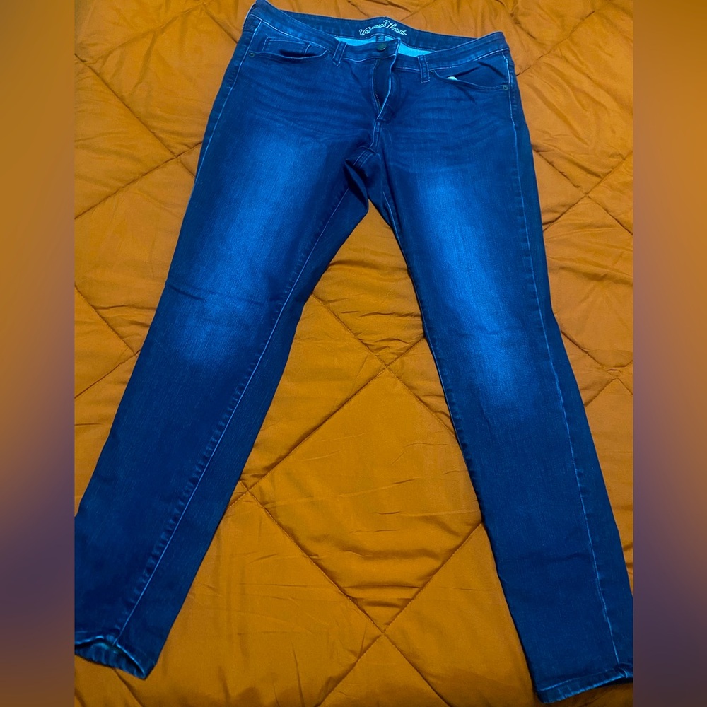 Skinny jeans dark denim size 14